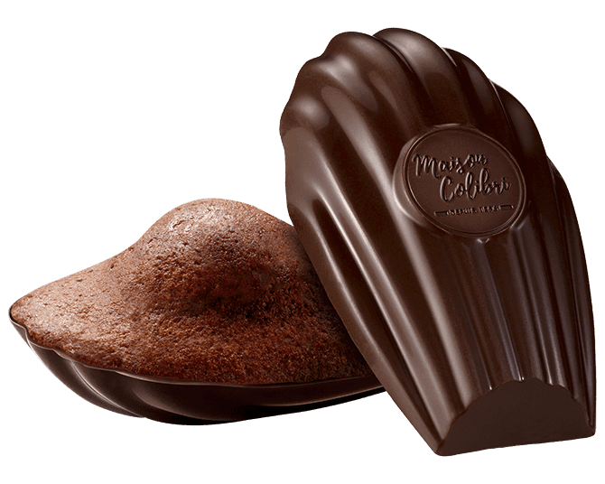 Madeleine classique coque chocolat noir